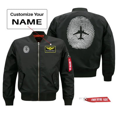 Aviation Finger Print Pilot Jackets (Customizable) aviation design printed on comfortable shell with classic fit designed jacket.