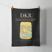 Thumbnail for Leopold Sedar Senghor International Airport (DKR) design on black towel