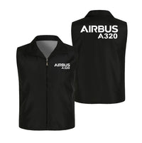 Thumbnail for Airbus A320 & Text Thin Style aviation design printed on lightweight shell with sleeveless design thin vest.