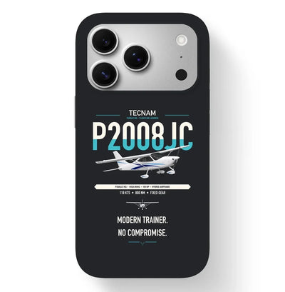 Tecnam P2008JC NG design on black magsafe iphone case, for iPhone 17 Pro