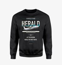 Thumbnail for Handley Page HPR.7 Dart Herald design on black sweatshirt