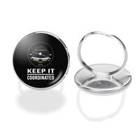 Thumbnail for Keep It Coordinated aviation ring in stainless steel.