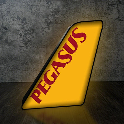 Pegasus Airlines Led Aircraft Tail aviation themed 3D aircraft tail lamp, premium acrylic with LED.