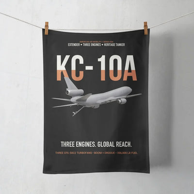 KC-10A EXTENDER design on black towel