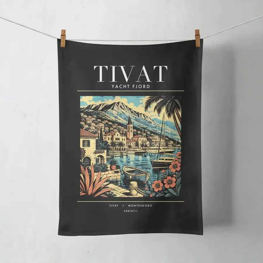 TIVAT - Poster - Towel - Black