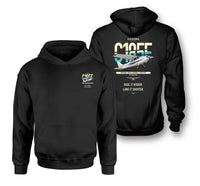 Thumbnail for Cessna A185F Skywagon design on black double-side hoodie, double-side print