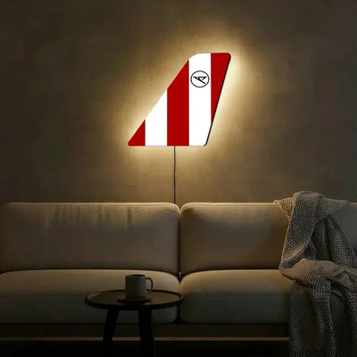 condor air Metal Wall LED Aircraft Tail (1) aviation design on durable metal with LED aircraft tail wall art.