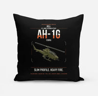 Thumbnail for Bell AH-1G Cobra design on black pillow