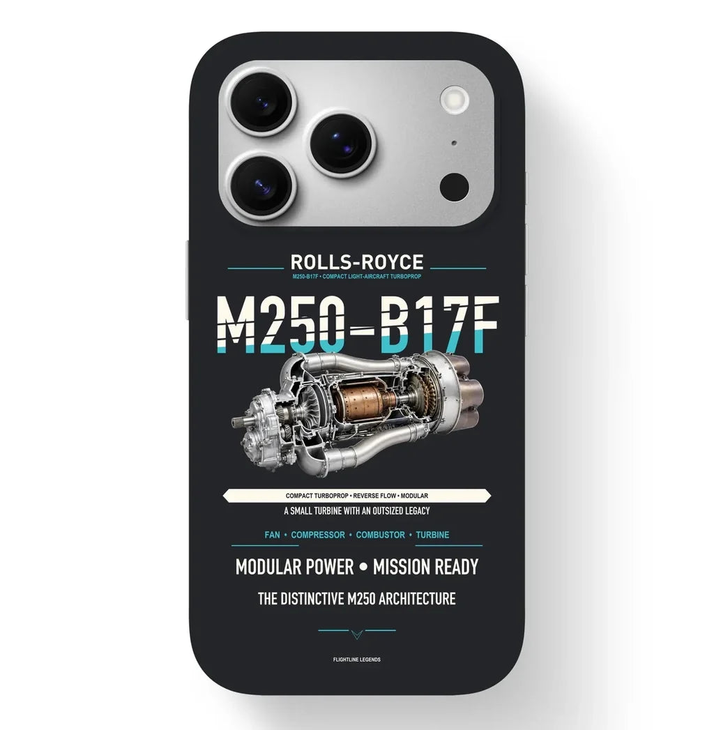 M250-B17F Case design on black iphone case
