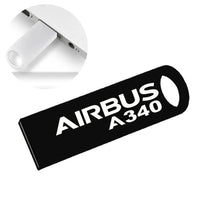 Thumbnail for Airbus A340 & Text aviation design on durable waterproof casing waterproof USB device.