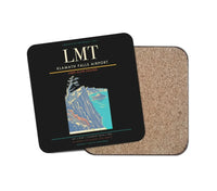 Thumbnail for Klamath Falls Airport (LMT) design on black 1 piece coaster