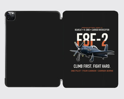 F8F-2 Bearcat Climb First Fight Hard design on black ipad tablet case