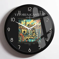 Thumbnail for VITORIA-GASTEIZ - Poster - Wall Clock Framed - Black