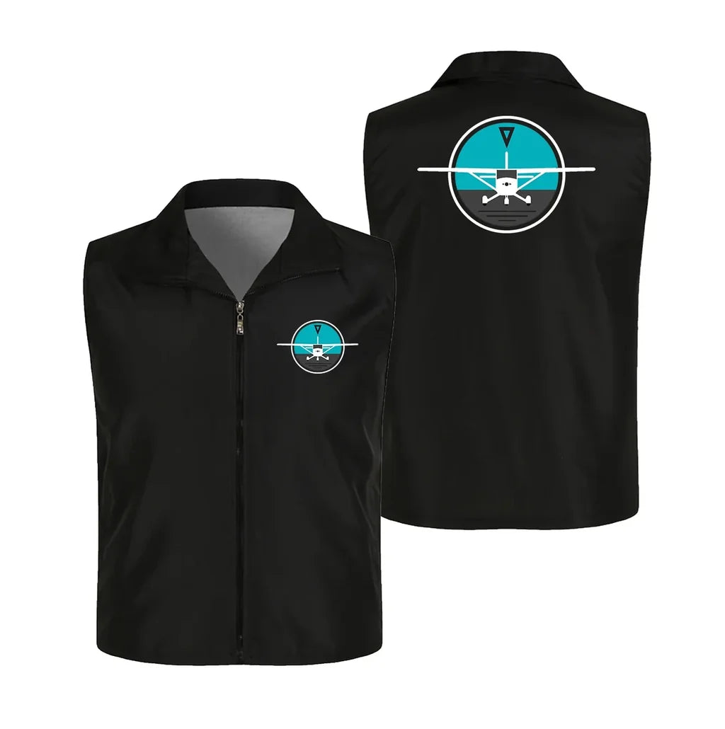 Cessna & Gyro Thin Style aviation design printed on lightweight shell with sleeveless design thin vest.