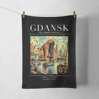 Thumbnail for GDANSK - Poster - Towel - Black