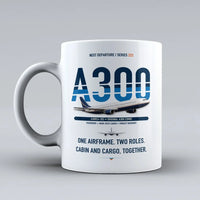 Thumbnail for A300C4-203 Mug design on white airbus