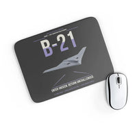 Thumbnail for B-21 Raider design on black rectangle mouse pad