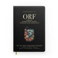 Thumbnail for Norfolk International Airport (ORF) design on black notebook