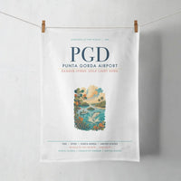 Thumbnail for Punta Gorda Airport (PGD) design on white towel