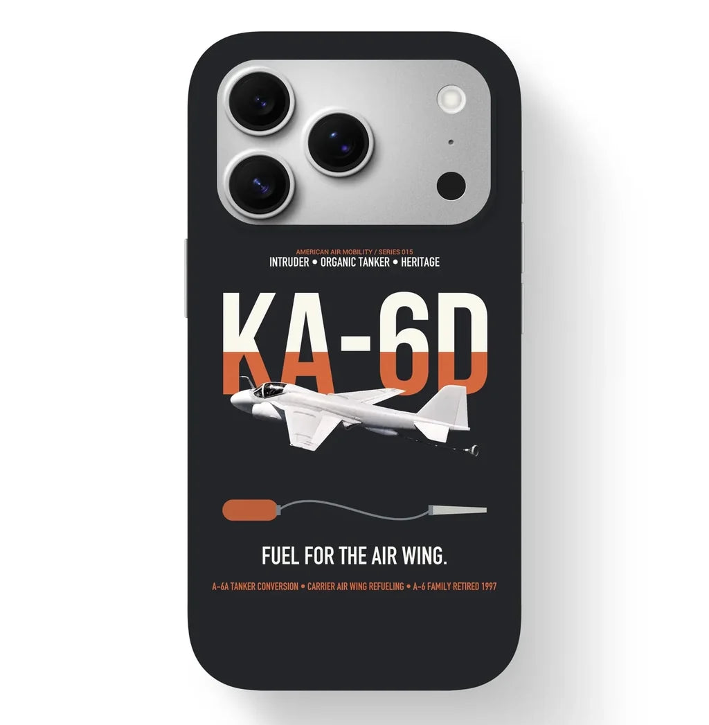 KA-6D Intruder design on black magsafe iphone case, for iPhone 17 Pro