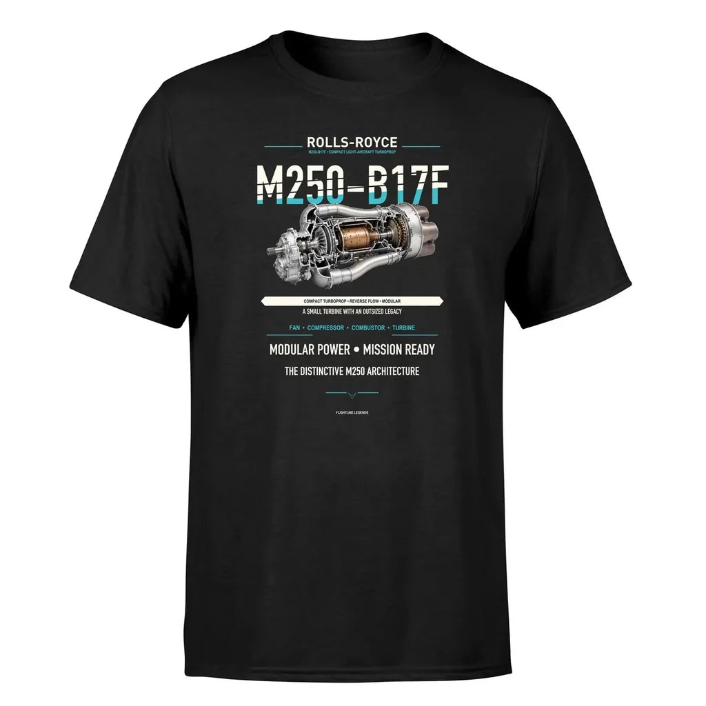 M250-B17F design on black single side