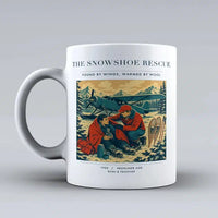 Thumbnail for VINTAGE G4281 - The Snowshoe Rescue - Ceramic Mug design on white