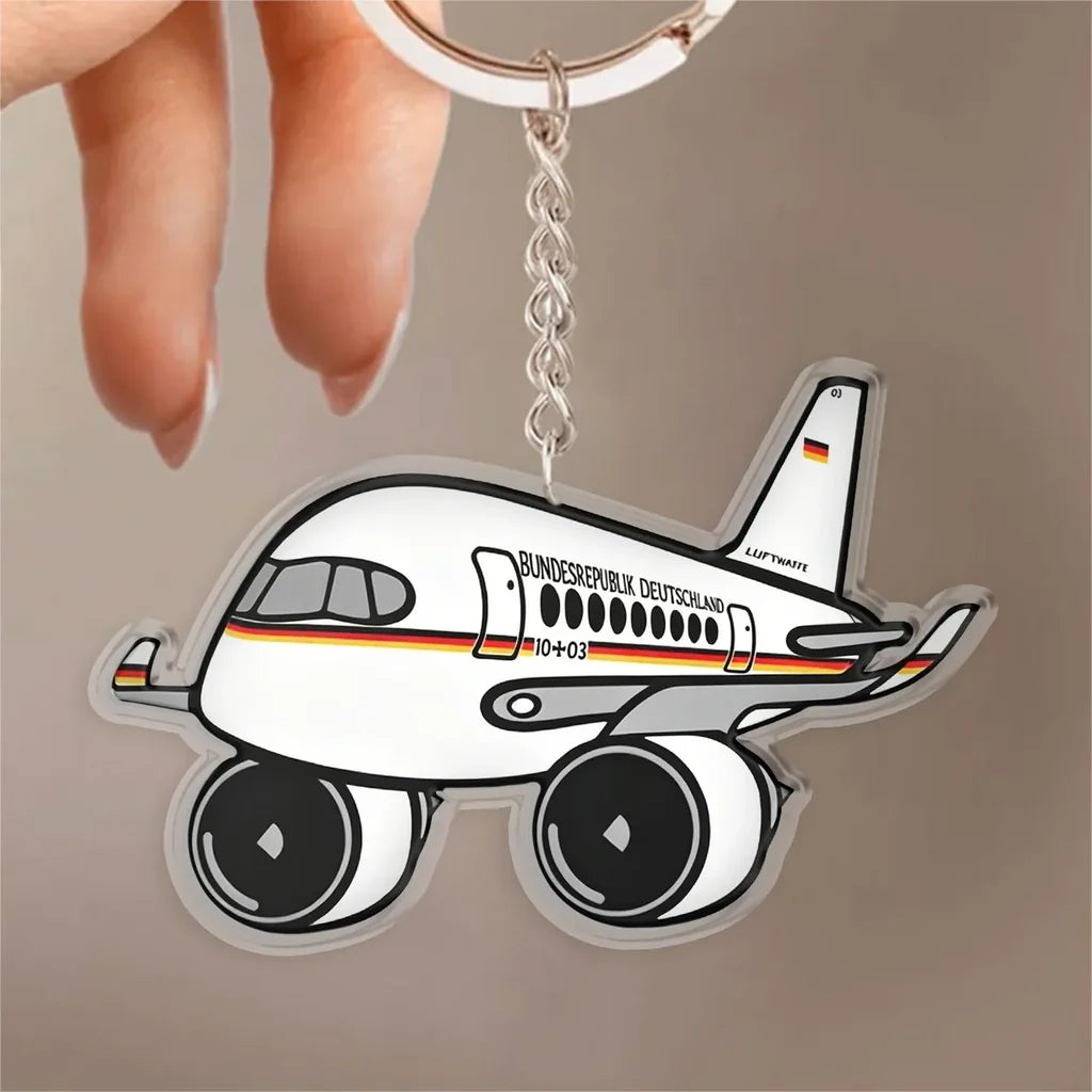 German Special Air Wing Airbus A350 Design Acrylic Keychain