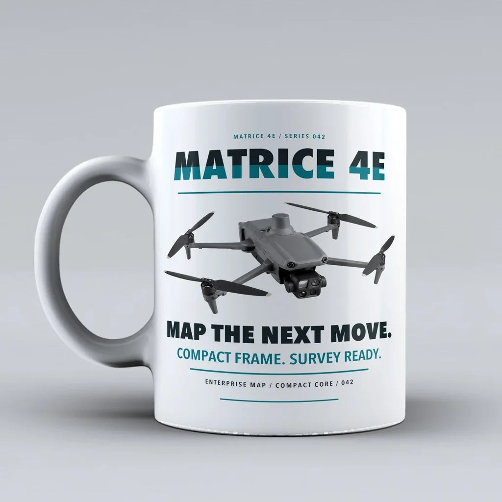 Matrice 4E Mug design on white dji