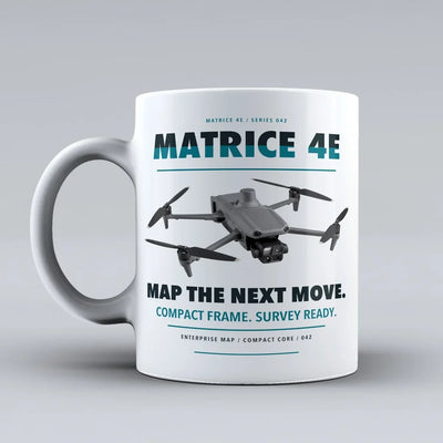 Matrice 4E Mug design on white dji
