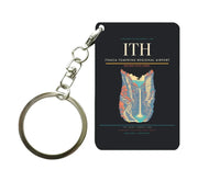 Thumbnail for Ithaca Tompkins Regional Airport (ITH) design on black key chain