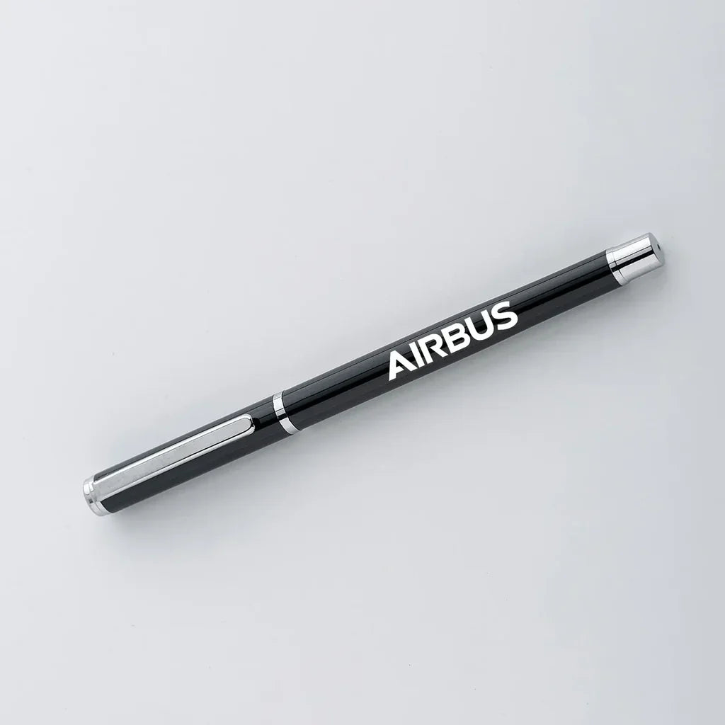 Airbus & Text ballpen - black