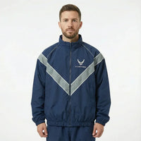 Thumbnail for School Uniform Speed dry Jacket Loose aviation design printed on padded shell with classic pilot styling pilot jacket.