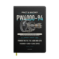 Thumbnail for PW4000-94 design on black notebook