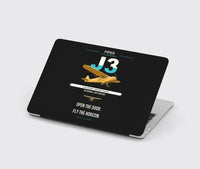 Thumbnail for Piper J-3 Cub design on black MacBook case
