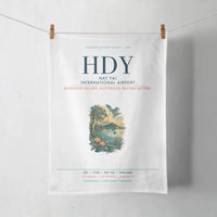 Thumbnail for Hat Yai International Airport (HDY) design on white towel