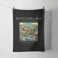 Thumbnail for PONTA DELGADA - Poster - Towel - Black
