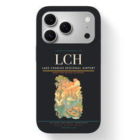 Thumbnail for Lake Charles Airport (LCH) design on black iPhone 17 Pro MagSafe case
