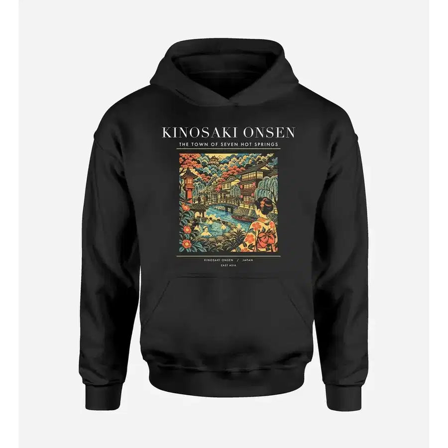 KINOSAKI ONSEN - Poster - Premium Hoodie - Black