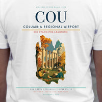 Thumbnail for Columbia Regional Airport (COU) double-side t-shirt design close-up cover