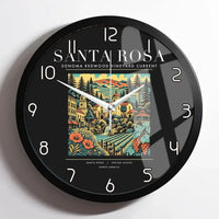 Thumbnail for SANTA ROSA - Poster - Wall Clock Framed - Black