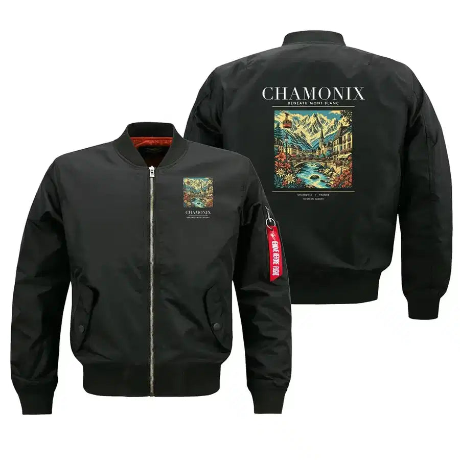 CHAMONIX - Poster - Bomber Jacket - Black