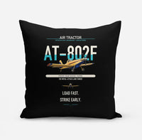 Thumbnail for Air Tractor AT-802F design on black pillow