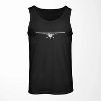 Thumbnail for Cessna 172 Silhouette aviation design on breathable cotton tank top.