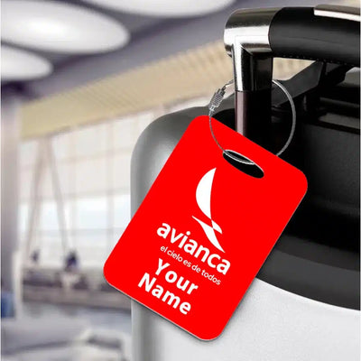 Avianca Airlines aviation print acrylic luggage tag, durable acrylic.