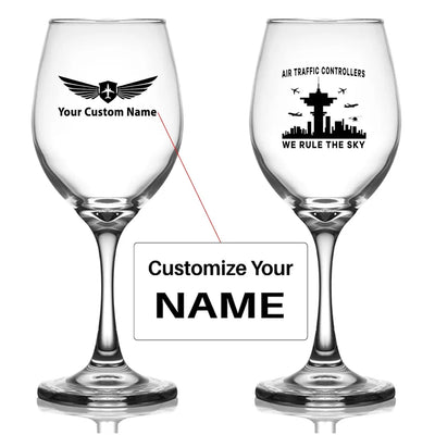Customisable Air Traffic Controllers - We Wine Glass