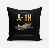 Thumbnail for A-1H Skyraider design on black pillow