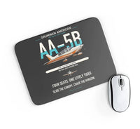 Thumbnail for Grumman American AA-5B Tiger design on black rectangle mouse pad
