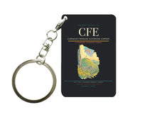 Thumbnail for Clermont-Ferrand Auvergne Airport (CFE) design on black key chain