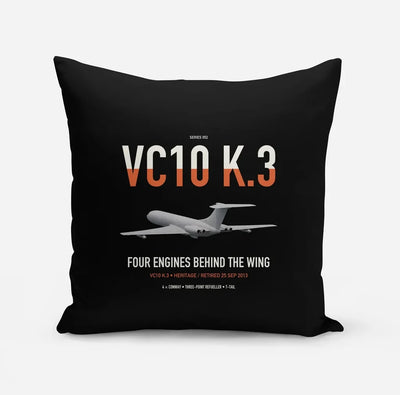 Vickers VC10 K.3 design on black pillow