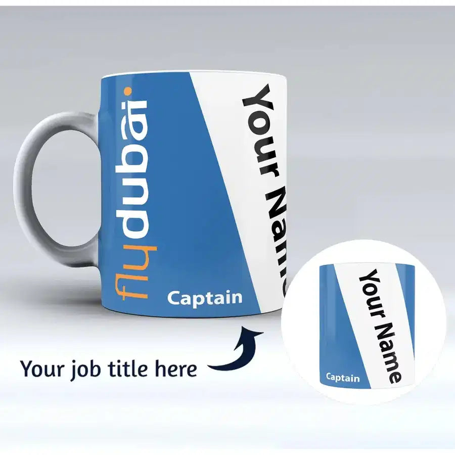 Flydubai Airlines Designed Ceramic White Mugs - view 1